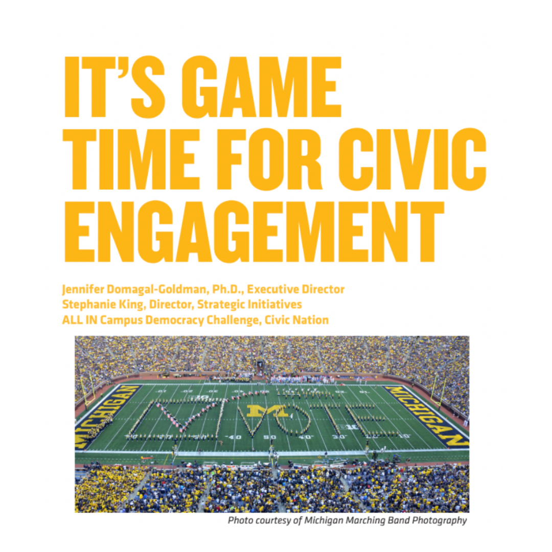 It's Game Time for Civic Engagement
